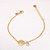 Pulseira Fé com Pingente de Zircônia Banho de Ouro 18k - Imagem 1