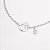 Pulseira Fé com Pingente de Zircônia Banho de Ródio Branco - Imagem 2