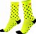 MEIA HUPI AMARELO NEON DOTS LT - PARA PES MENORES - Imagem 2