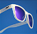 Oculos de Sol Yopp Polarizado Uv400 Glitter Roxo - Imagem 2
