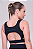 Top Authen Grit Bossa Reto c/ Bolso Ajustável Preto BLACKOUT - Imagem 6
