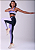 Legging Authen Essential Flex Block | Preto/ Lilás - Imagem 2