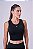 Regata Authen Signature Samba Cropped Preto - Imagem 1