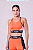 Top Essential Flex Block Nadador  - Preto / Laranja - Imagem 2