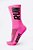 MEIA HUPI RUN ROSA/PRETO  LT - PARA PES MENORES COR: ROSA/PRETO.  TAM.: UNICO. - Imagem 2