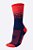 MEIA HUPI SPLASH AZUL/VERMELHO COR: AZUL/VERMELHO.  TAM.: UNICO. - Imagem 3