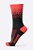 MEIA HUPI SPLASH PRETO/LARANJA NEON COR: PRETO/ALARANJADO.  TAM.: UNICO. - Imagem 2
