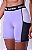 Bermuda Essential Flex Block 15 cm - Preto / Lilas - Imagem 2