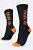 MEIA HUPI SERTOES CANO MEDIO PRETO E LARANJA COR: PRETO/ALARANJADO.  TAM.: UNICO.  - HUPI SERTOES - Imagem 1