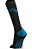 MEIA PERFORMANCE MASCULINA CANO LONGO COMPRESSAO FIO EMANA® / PRETO/ AZUL 38-43 - Imagem 2