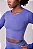 Camiseta Manga Longa Signature Cropped Samba Azul Escuro - Imagem 3