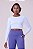 Camiseta Manga Longa Signature Cropped Samba Azul Gelo - Imagem 1