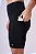 BERMUDA 4 BOLSOS C/ ZIPER NO COS 18CM TEXTURIZADA FEM | PRETO - Imagem 2