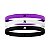 FAIXA DE CABELO HUPI KIT 03 PRETO/BRANCO/ROXO TAM.: UNICO. - Imagem 1