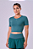 CAMISETA CROPPED SIGNATURE SAMBA  VERDE MEDITERRANEO - Imagem 1