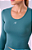 CAMISETA CROPPED SIGNATURE SAMBA MANGA LONGA  VERDE MEDITERRANEO - Imagem 2