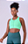 TOP SIGNATURE SAMBA NADADOR C/ ZIPER  VERDE MENTA - Imagem 1