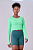 CAMISETA CROPPED SIGNATURE SAMBA MANGA LONGA VERDE MENTA - Imagem 1