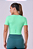 CAMISETA CROPPED SIGNATURE SAMBA VERDE MENTA - Imagem 4