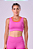 TOP SIGNATURE SAMBA 2 EM 1 DUPLA FACE  ROSA VIOLETA / VERMELHO GRENADINE - Imagem 1