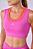 TOP SIGNATURE SAMBA 2 EM 1 DUPLA FACE  ROSA VIOLETA / VERMELHO GRENADINE - Imagem 2