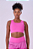 TOP SIGNATURE SAMBA RETO DUPLA FACE ROSA VIOLETA / VERMELHO GRENADINE - Imagem 1