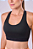 TOP SPRINT GINGA DUPLA FACE LARANJA PESSEGO / PRETO - Imagem 2