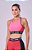 TOP ESSENTIAL FLEX BLOCK NADADOR  ROSA / VERMELHO / PRETO - Imagem 1