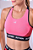 TOP ESSENTIAL FLEX BLOCK NADADOR  ROSA / VERMELHO / PRETO - Imagem 2
