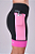 BERMUDA GRIT BOSSA 3 BOLSOS 18CM PRETO/ROSA MALVA/PINK FLUOR - Imagem 2