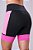 BERMUDA GRIT BOSSA 3 BOLSOS 18CM PRETO/ROSA MALVA/PINK FLUOR - Imagem 5