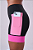 BERMUDA GRIT BOSSA 3 BOLSOS 15CM PRETO/ROSA MALVA/PINK FLUOR - Imagem 3