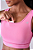 TOP GRIT BOSSA AJUSTAVEL 1 BOLSO RETO ROSA MALVA - Imagem 2
