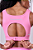 TOP GRIT BOSSA AJUSTAVEL 1 BOLSO RETO ROSA MALVA - Imagem 3