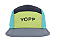 Bone Esportivo Yopp 5 Panel - Azul e Verde - Imagem 2