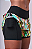 SHORT COM BERMUDA SIGNATURE SAMBA 3 BOLSOS SELADO PRETO/ESTAMPA FESTA - Imagem 5