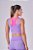 TOP SIGNATURE SAMBA 2 EM 1 DUPLA FACE PINK FLUOR/ROXO NEVOA - Imagem 2