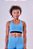 TOP SPRINT GINGA DUPLA FACE AZUL AZURE/PRETO - Imagem 1