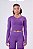 CAMISETA CROPPED SIGNATURE SAMBA MANGA LONGA ROXO - Imagem 1