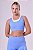 TOP SIGNATURE SAMBA 2 EM 1 DUPLA FACE AZUL PERSA / AMARELO FLUOR - Imagem 1