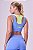 TOP SIGNATURE SAMBA 2 EM 1 DUPLA FACE AZUL PERSA / AMARELO FLUOR - Imagem 2