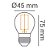 Lampada G45 Filamento Carbon Led 2w E27 2200k - Imagem 2