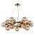 Pendente JO005 70x24cm French Gold Conhaque Halo para 25 Lampadas G9 - Imagem 1