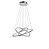 Pendente Alianca 3 Aneis Ø60xØ50xØ40cm Branco com Led Integrado 89w 3000k Bivolt - Imagem 2