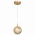 Pendente DCD021 12cm Dourado Rose com Esfera e Led Integrado 7W 3000k Bivolt - Imagem 2