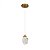 Pendente DCD02103 10cm com Acabamento em metal Dourado com Led Integrado 6W 3000k Bivolt - Imagem 2