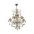 Lustre Classico Vela Cristal 80x60cm Champanhe para 6x Lampadas E-14 Bivolt - Imagem 2