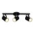 Spot de Sobrepor Triplo HSR Preto 48x18cm para 3x Lampadas E-27 Bivolt - Imagem 2