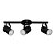 Spot de Sobrepor Triplo HSR Preto 48x18cm para 3x Lampadas E-27 Bivolt - Imagem 1