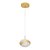 Pendente MD9015 8X13cm Dourado com Led Integrado 8w Bivolt - Imagem 1